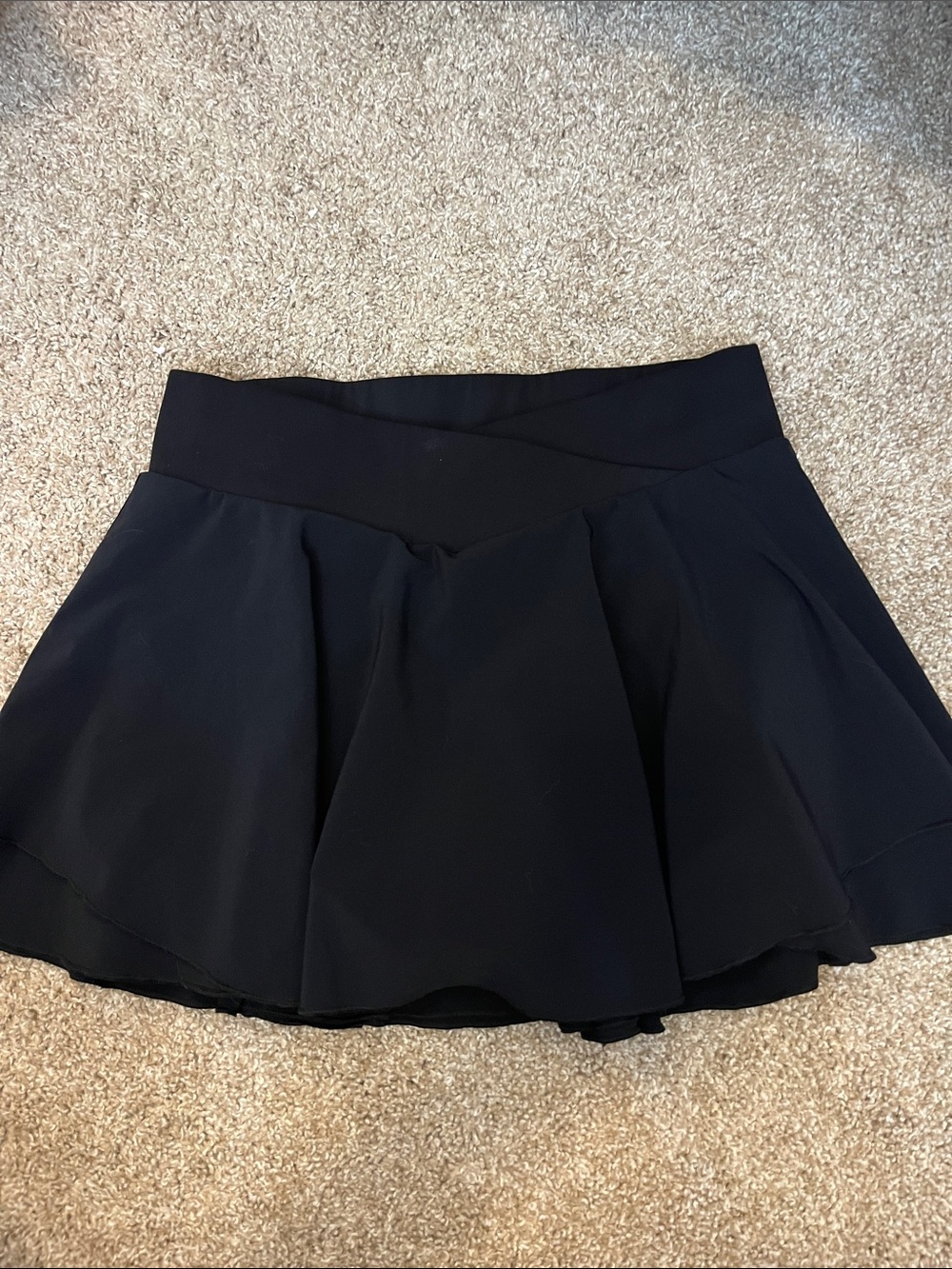 CRZ Yoga Feathery-Fit Soft V Crossover Ruffle Layered Tennis Skirt 13''